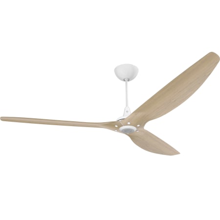 Big Ass Fans Haiku 84" Universal Mount 3 Blade Indoor Smart Ceiling Fan with Remote Control and White Motor / Body White / Natural Bamboo